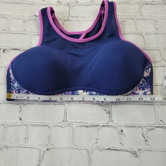 Maidenform Blue Purple Padded sports bra size 34C - Picture 4 of 7